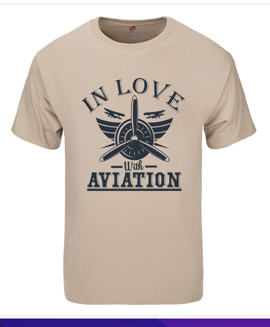 Jet I øvrigt kompromis In Love With Aviation T-Shirt - Race City Flight Operations