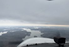 clouds are coming over Lake Norman snow