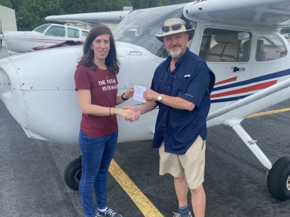 Congrats to Becky for passing her Check-ride!!