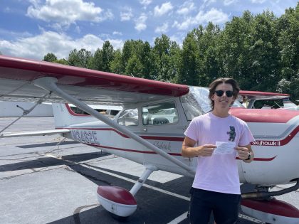 Great job Andrew! A new Flight Instructor joins Race City Flight Operations!