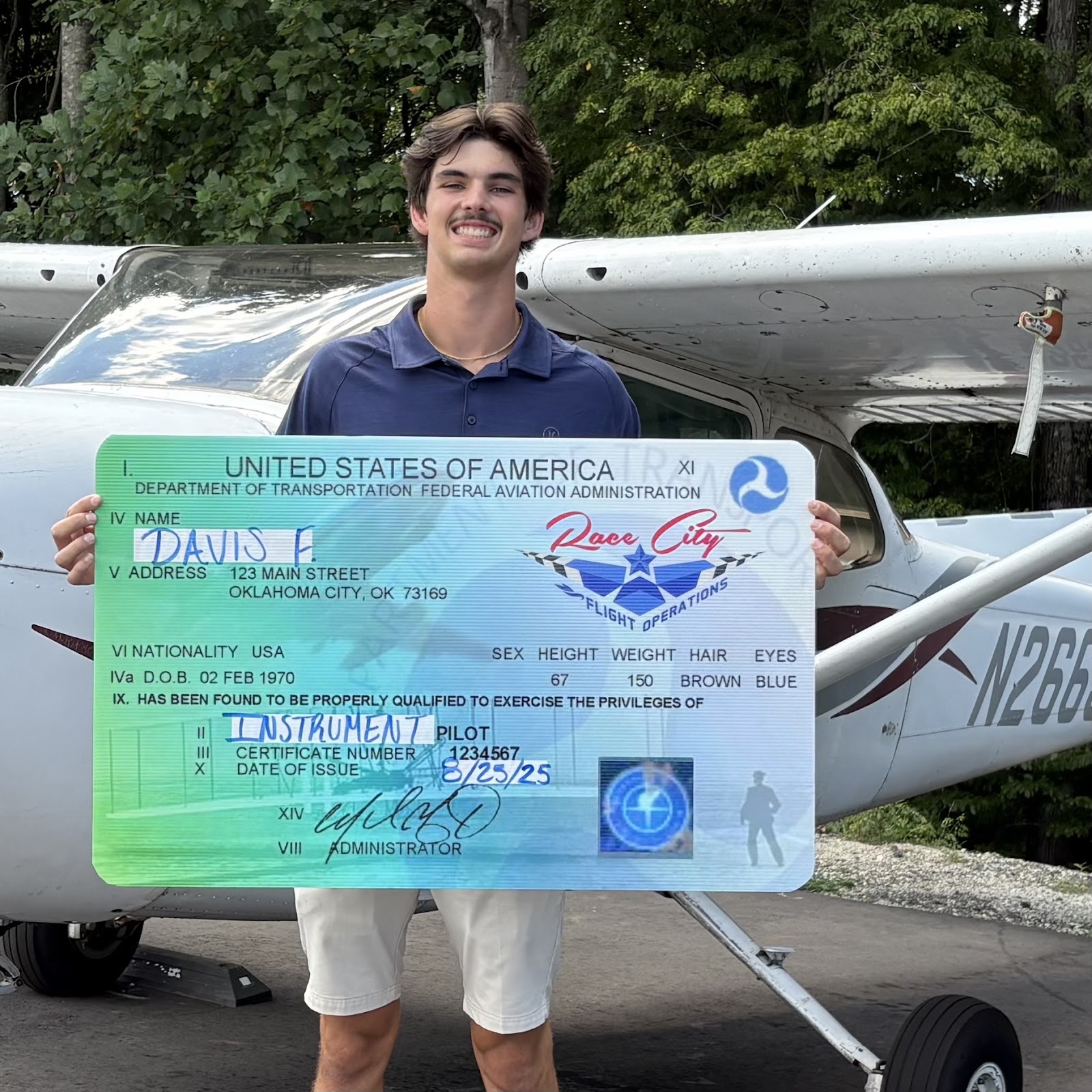 Huge congratulations to Davis for earning his instrument rating at Race City Flight Operations! This isn't just a license; it's a testament to countless hours of dedication, mastering complex navigation, and flying with precision, even when the clouds roll in. From navigating by landmarks to flying solely by instruments, Davis has shown what it takes to become a truly skilled pilot. His journey is an inspiration to anyone with a dream of taking to the skies. Ready to start your own adventure? Race City Flight Operations is the place to turn your aviation goals into reality. Join us and see how far you can fly!