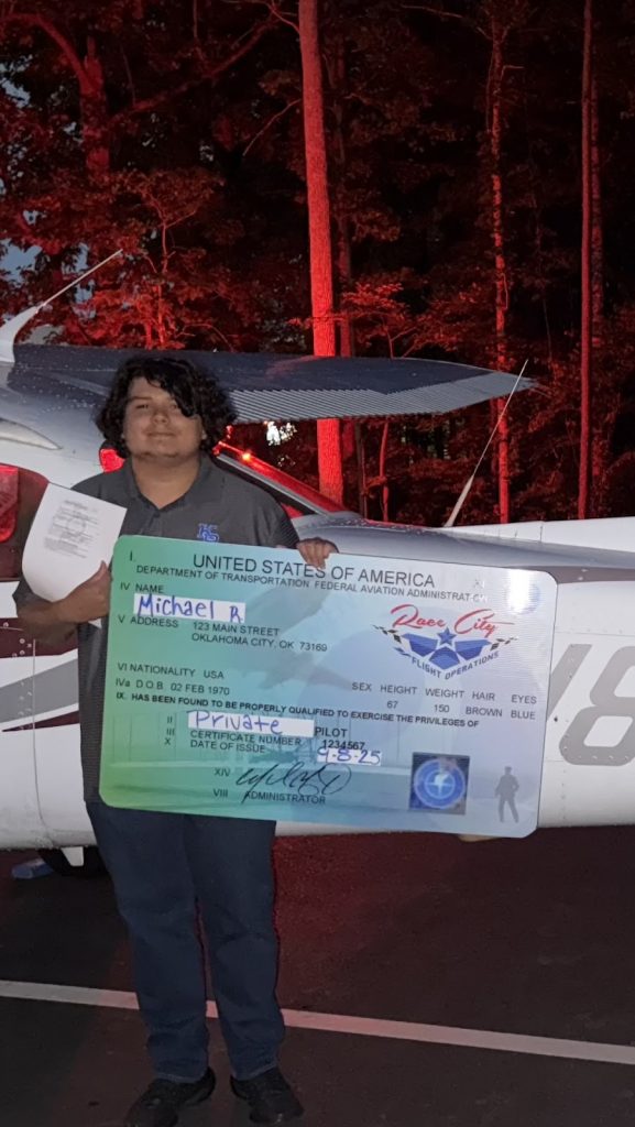 Michael is our latest private pilot! Great job Michael and instructor Merritt! The sky isn't the limit. It's the beginning. See the next great story take flight.