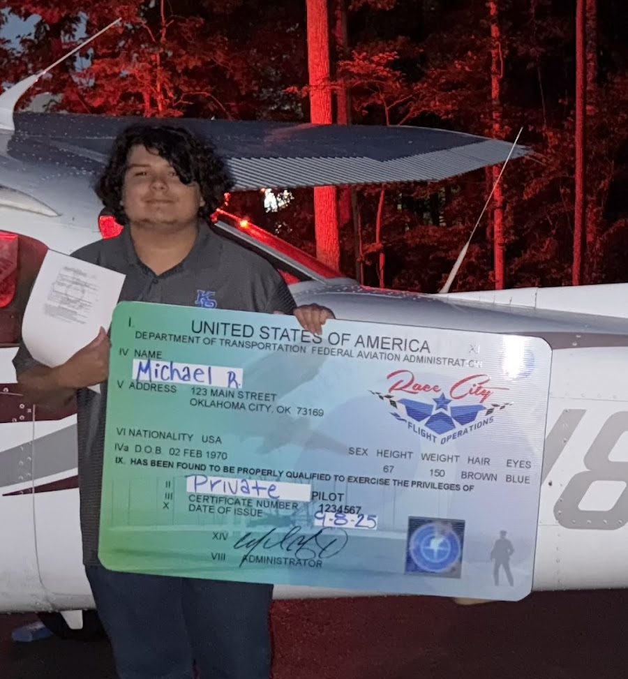 Michael is our latest private pilot! Great job Michael and instructor Merritt! The sky isn't the limit. It's the beginning. See the next great story take flight.