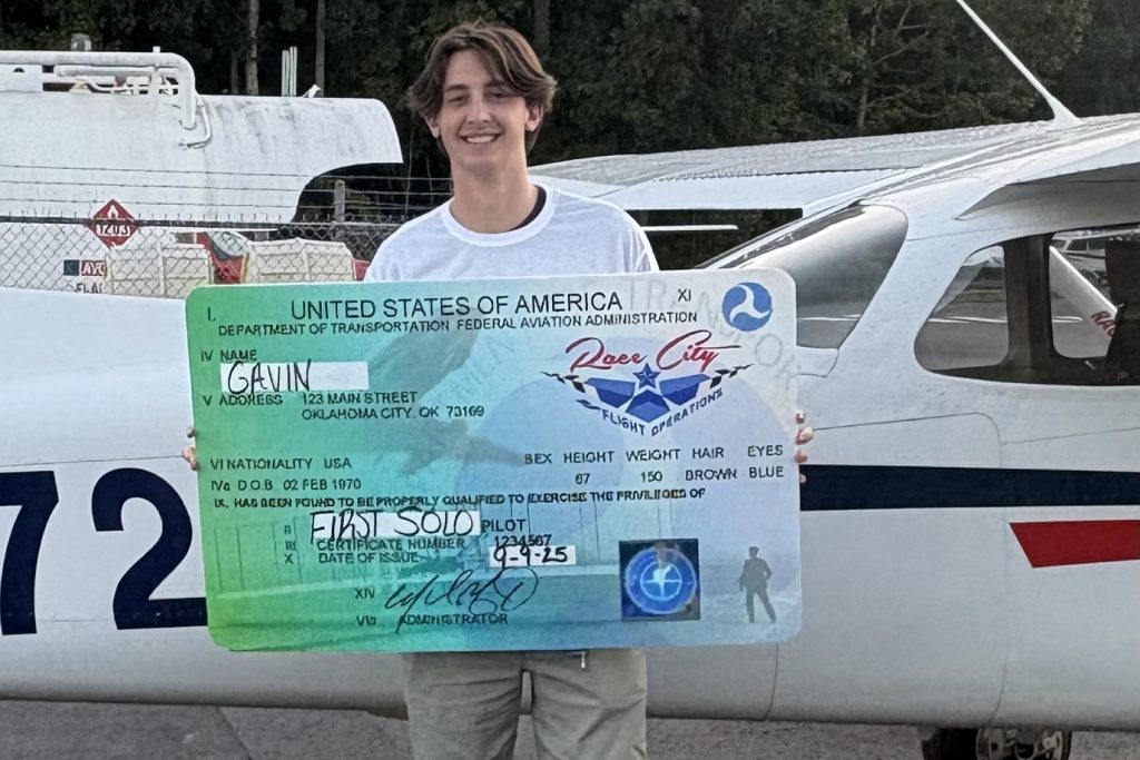 For Gavin, the journey to the cockpit began with a simple lesson. But today, the lesson was different. Today, the passenger seat was empty. Today, it was just Gavin and the sky.