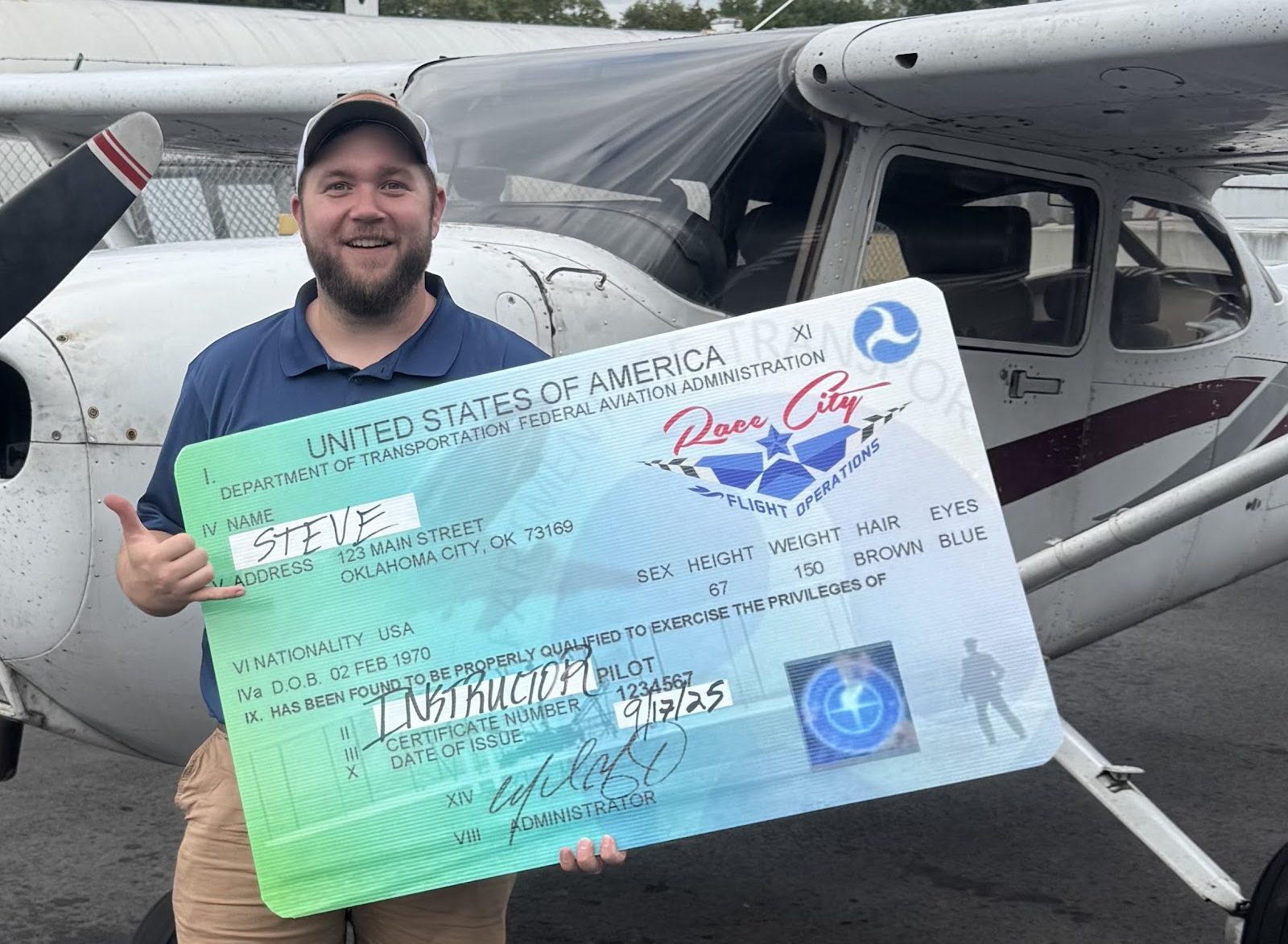 He spent years learning to fly for himself. Today, he’ll teach others how to take off.