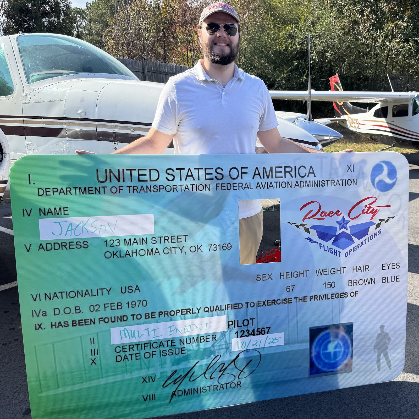 Passing your checkride is the ultimate goal, and we're a checkride champion factory! We've seen it all, from first solos to commercial pilot ratings