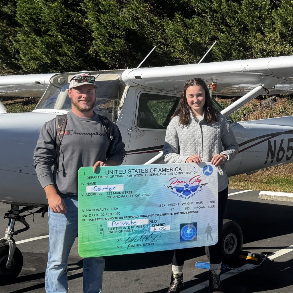 Carter worked hard every day, surrounded by airplanes, staying focused on his goal, and now he's officially a private pilot! Great job Carter!
