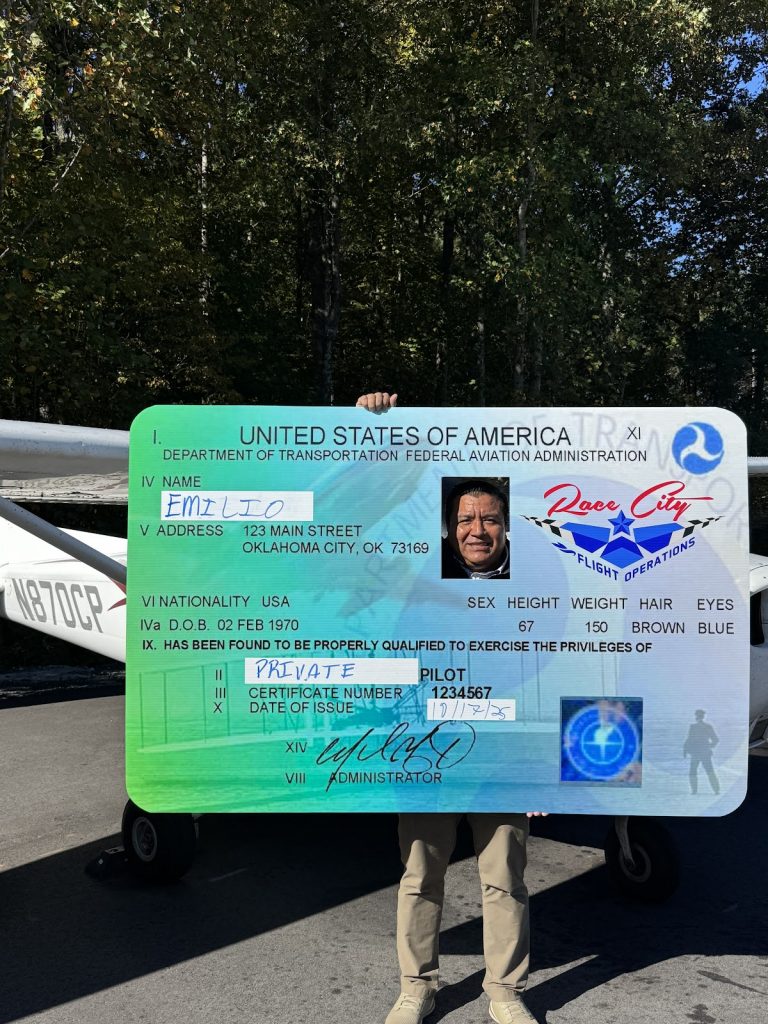 The sky is calling. Answer it with a pilot's license.