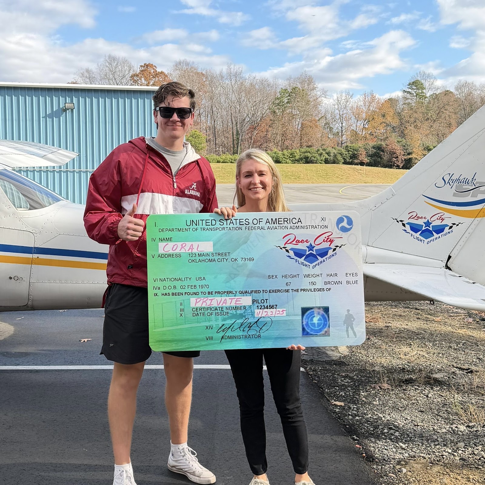 Massive cheers for Coral, who absolutely crushed her Private Pilot checkride today! Her passion for the sky is only matched by her commitment to excellence. Watching her transform her dream into this incredible reality has been truly inspiring.