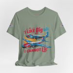 I Like Big Tails I Cannot Lie Airplane T-Shirt - Image 28