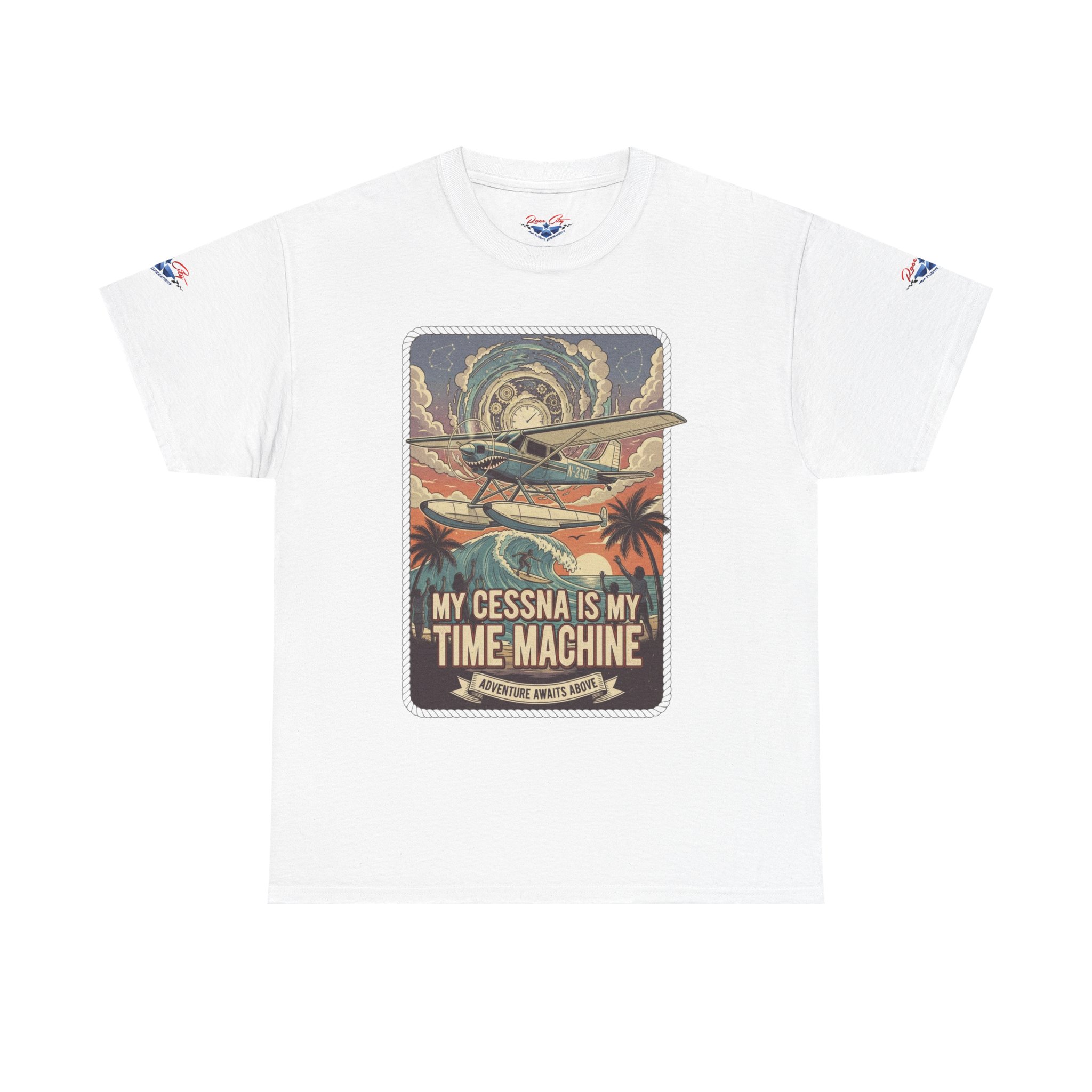 14210133278142303515_2048.jpeg Aviation T‑Shirt — "My Cessna Is My Time Machine" Pilot Adventure Tee - Image 1