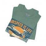 Airspeed Is Life Tee — Blue Skies & Tailwinds Aviation T‑Shirt - Image 3