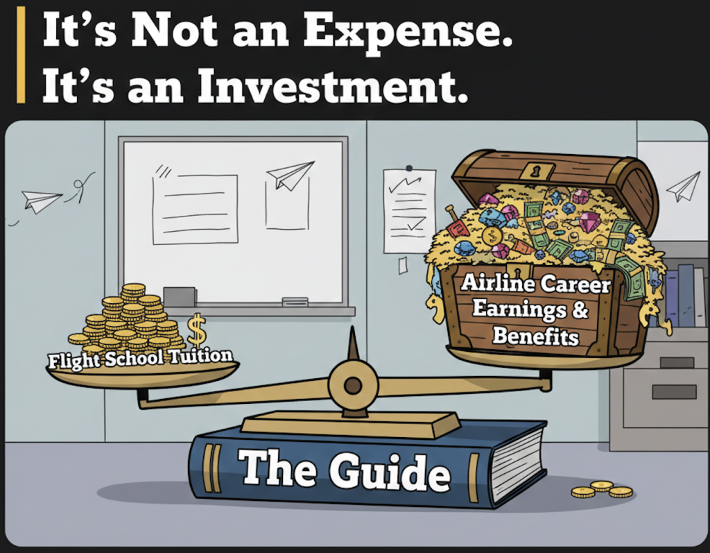Worried about the cost of training? You should be looking at the return. 💰 Our guide breaks down the financial reality of an airline career and how to make the numbers work for you. See the math that makes the dream possible. 📈👨‍✈️