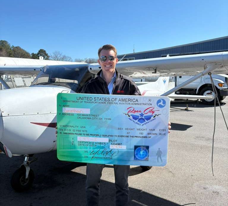 Passing the CFII (Certified Flight Instructor Instrument) checkride is no small feat—it takes precision, serious dedication, and a lot of time "under the hood." We’re so proud to have Jonathan’s expertise on the team here at Race City. The sky just got a little clearer (even when it’s cloudy). Blue skies and tailwinds, Jonathan! ☁️🙌