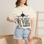 "I Love the Smell of Jet Fuel in the Morning" Pilot Tee - Image 8