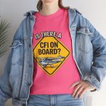 CFI On Board Graphic Tee — Aviation Instructor Pilot Shirt - Image 128