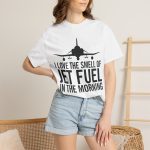 "I Love the Smell of Jet Fuel in the Morning" Pilot Tee - Image 4