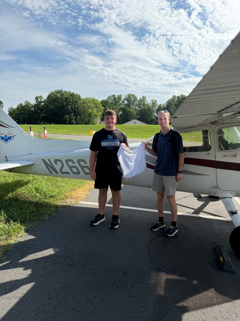 Took the birthday cake to a higher altitude. Happy 16th birthday and congrats on the solo, Jacob!