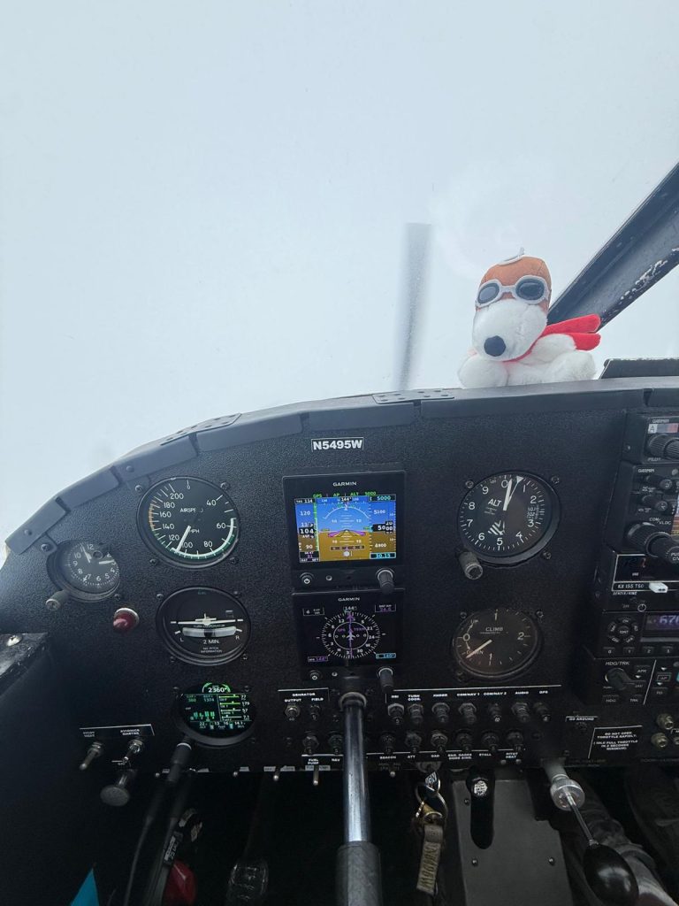 Instrument training isn't just about flying through the clouds—it's about building total confidence in your instruments, your aircraft, and your skills. Snoopy’s keeping an eye out, but the Garmin panel is doing the heavy lifting! Ready to level up your pilot skills? Train for your Instrument Rating with us at Race City Flight Operations.